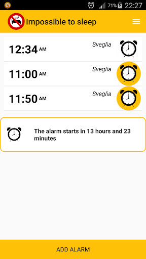 Run android online APK Impossible to sleep - Alarm clock free from MyAndroid or emulate Impossible to sleep - Alarm clock free using MyAndroid