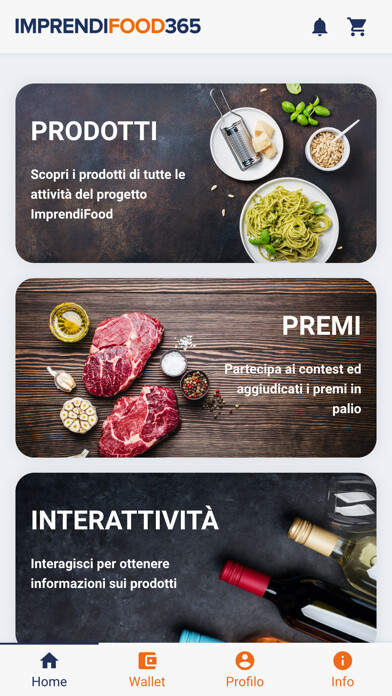 Emulate iPhone app ImprendiFood365 using MyAndroid