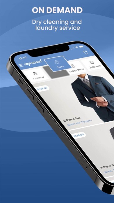 Emulate iPhone app Impressed Dry Clean & Laundry using MyAndroid