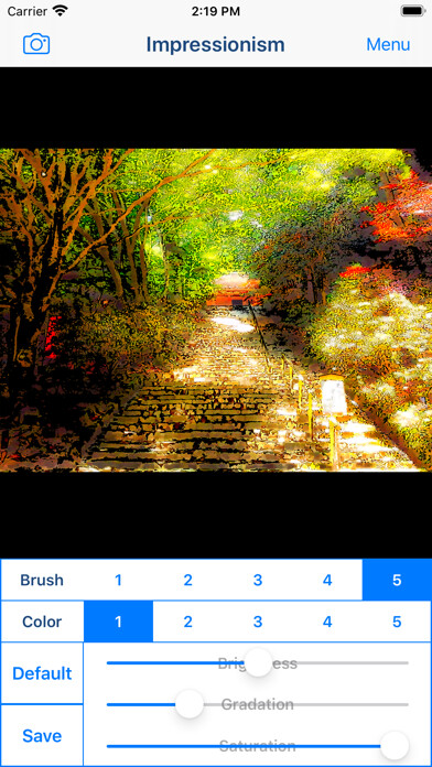 Emulate iPhone app Impressionism - Oil Paint Art using MyAndroid