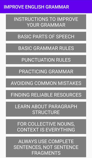 Run android online APK IMPROVE ENGLISH GRAMMAR from MyAndroid or emulate IMPROVE ENGLISH GRAMMAR using MyAndroid