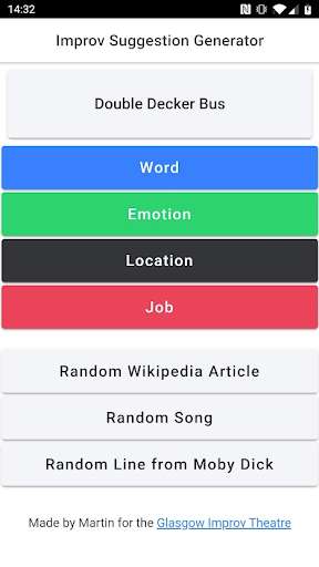 Run android online APK Improv Suggestion Generator from MyAndroid or emulate Improv Suggestion Generator using MyAndroid Run android online APK Improv Suggestion Generator from MyAndroid or emulate Improv Suggestion Generator using MyAndroid