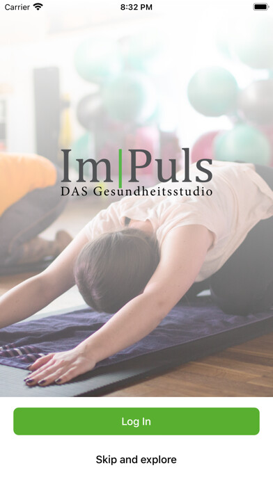 Emulate iPhone app Impuls das Gesundheitsstudio using MyAndroid