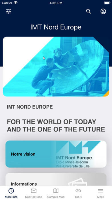Emulate iPhone app IMT Nord Europe using MyAndroid Emulate iPhone app IMT Nord Europe using MyAndroid