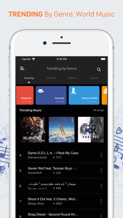 Emulate iPhone app iMusic - Stream & Play Music using MyAndroid