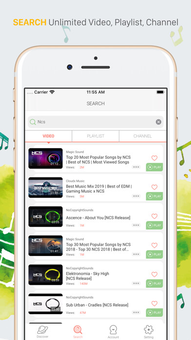 Emulate iPhone app iMusi - Music Streamer & EQ using MyAndroid