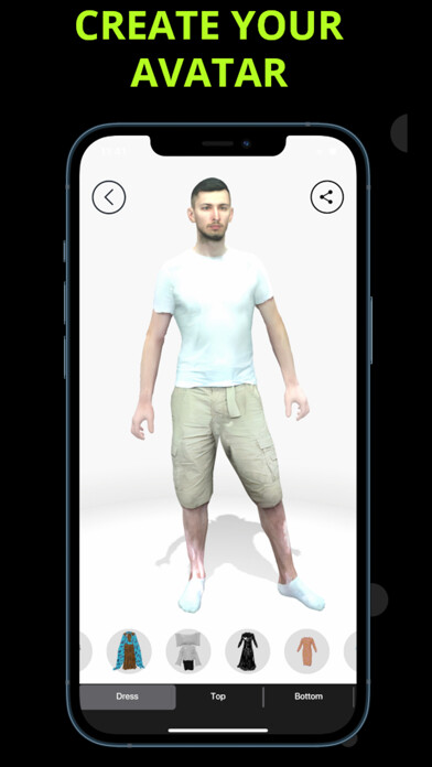 Emulate iPhone app in3D: Avatar Creator Pro using MyAndroid