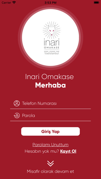 Emulate iPhone app Inari Omakase using MyAndroid Emulate iPhone app Inari Omakase using MyAndroid