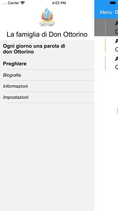 Emulate iPhone app In ascolto di Don Ottorino using MyAndroid