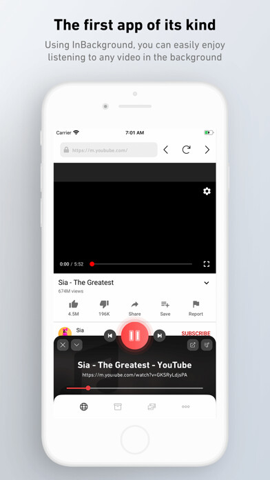 Emulate iPhone app InBackground using MyAndroid