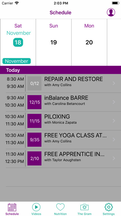 Emulate iPhone app inBalance Fitness and Wellness using MyAndroid Emulate iPhone app inBalance Fitness and Wellness using MyAndroid