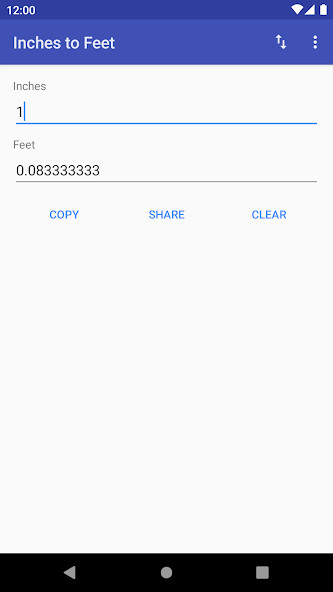 Run android online APK Inches to Feet from MyAndroid or emulate Inches to Feet using MyAndroid