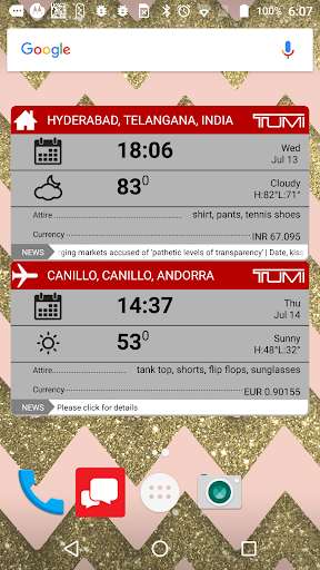 Emulate Android APK Incipio TUMI Travel Widget