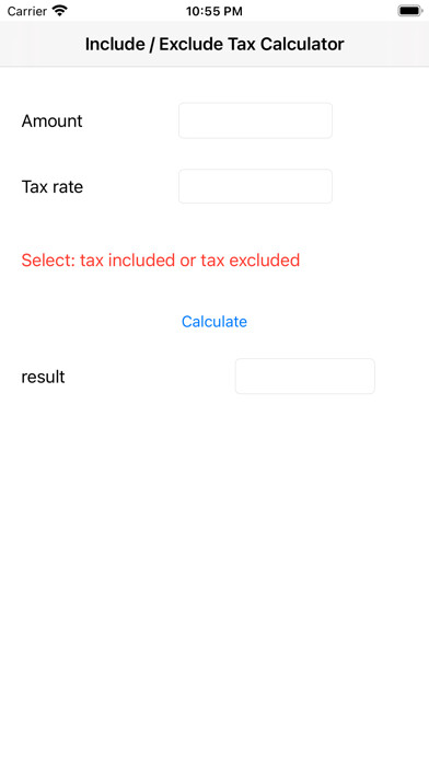 Emulate iPhone app Incl. & Excl. Tax Calculator using MyAndroid Emulate iPhone app Incl. & Excl. Tax Calculator using MyAndroid