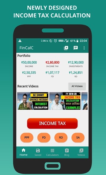 Run android online APK Income Tax Calculator-FinCalC from MyAndroid or emulate Income Tax Calculator-FinCalC using MyAndroid
