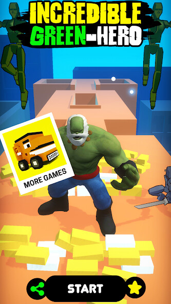 Run android online APK Incredible Green Hero from MyAndroid or emulate Incredible Green Hero using MyAndroid