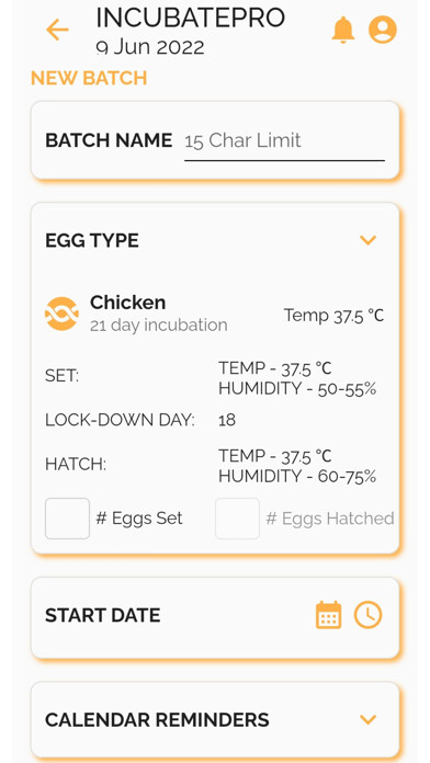 Emulate iPhone app Incubate Pro using MyAndroid