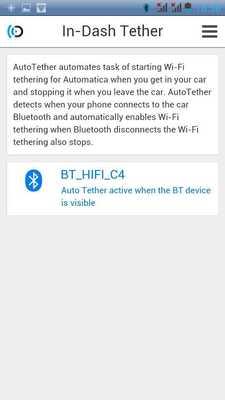 Emulate Android APK In-Dash Tether Emulate Android APK In-Dash Tether