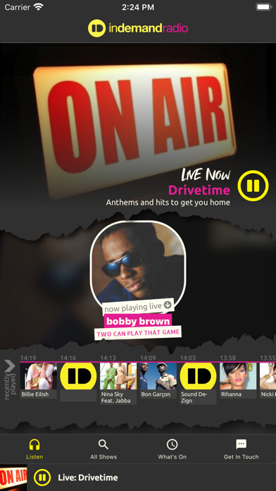 Emulate iPhone app In Demand Radio using MyAndroid