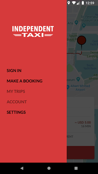 Run android online APK Independent Taxi St.Pete from MyAndroid or emulate Independent Taxi St.Pete using MyAndroid