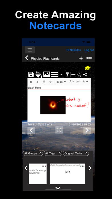 Emulate iPhone app Index Cards Flashcards & Notes using MyAndroid Emulate iPhone app Index Cards Flashcards & Notes using MyAndroid