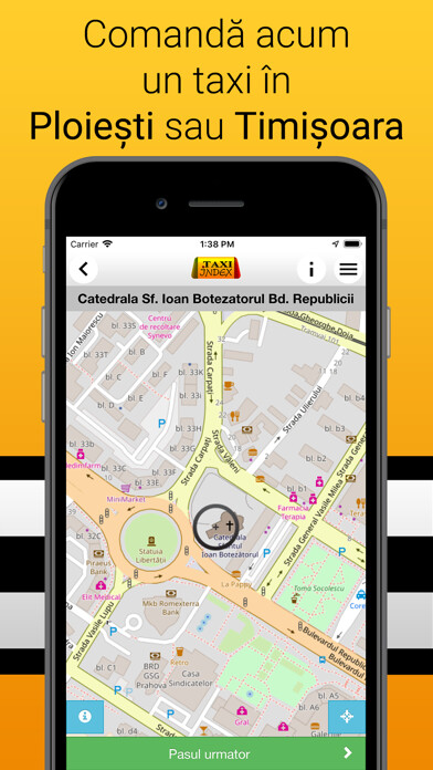 Emulate iPhone app Index Taxi using MyAndroid