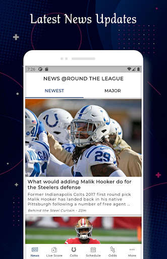 Run android online APK Indianapolis - Football Live Score & Schedule from MyAndroid or emulate Indianapolis - Football Live Score & Schedule using MyAndroid