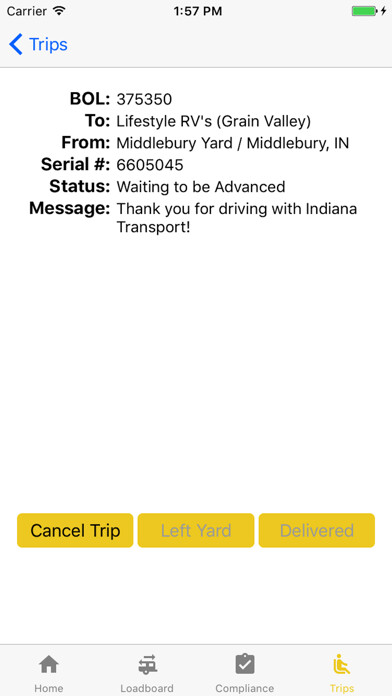 Emulate iPhone app Indiana Transport Driver App using MyAndroid