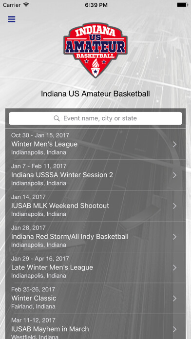 Emulate iPhone app Indiana US Amateur Basketball using MyAndroid Emulate iPhone app Indiana US Amateur Basketball using MyAndroid
