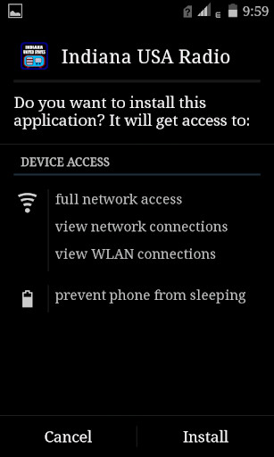 Emulate Android APK Indiana USA Radio