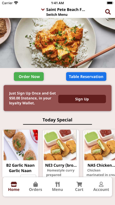 Emulate iPhone app Indian Bistro using MyAndroid Emulate iPhone app Indian Bistro using MyAndroid