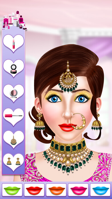 Emulate iPhone app Indian Bridal Dressup Makeover using MyAndroid