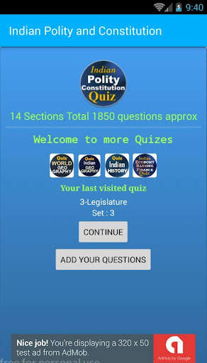 Run android online APK Indian Constitution and Polity 1850 MCQ Quiz from MyAndroid or emulate Indian Constitution and Polity 1850 MCQ Quiz using MyAndroid Run android online APK Indian Constitution and Polity 1850 MCQ Quiz from MyAndroid or emulate Indian Constitution and Polity 1850 MCQ Quiz using MyAndroid