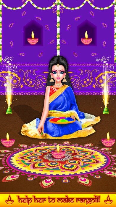 Emulate iPhone app Indian Doll Diwali Celebration using MyAndroid Emulate iPhone app Indian Doll Diwali Celebration using MyAndroid