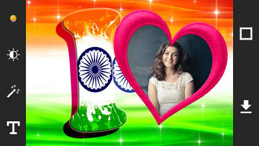 Run android online APK Indian Flag Letter Frames from MyAndroid or emulate Indian Flag Letter Frames using MyAndroid