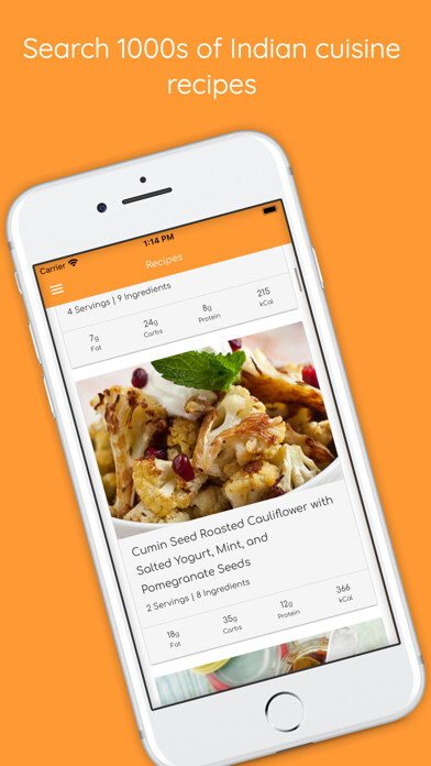 Emulate iPhone app Indian Food Recipes - 1000s using MyAndroid Emulate iPhone app Indian Food Recipes - 1000s using MyAndroid