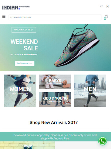 Run android online APK Indian Footwear Hyderabad from MyAndroid or emulate Indian Footwear Hyderabad using MyAndroid