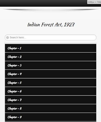 Run android online APK Indian Forest Act, 1927 - English Offline from MyAndroid or emulate Indian Forest Act, 1927 - English Offline using MyAndroid