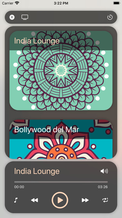 Emulate iPhone app Indian Music Soundscapes using MyAndroid Emulate iPhone app Indian Music Soundscapes using MyAndroid