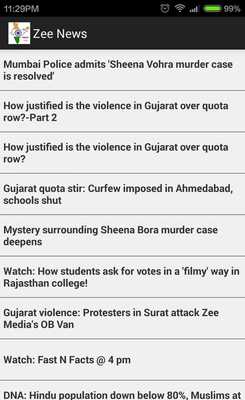 Emulate Android APK Indian News Z