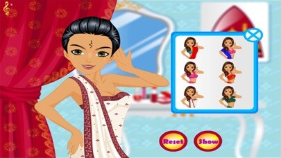 Emulate iPhone app Indian Princess Salon Fashion Dressup and make up using MyAndroid