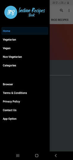 Emulate Android APK Indian Recipes Book