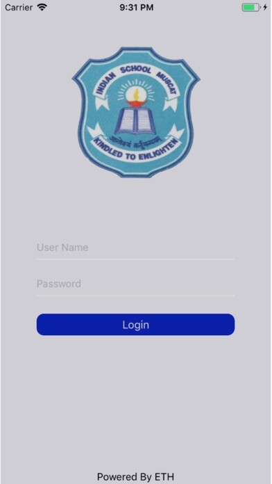 Emulate iPhone app Indian School Muscat using MyAndroid