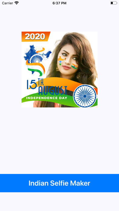 Emulate iPhone app Indian Selfi Flag Face Maker using MyAndroid