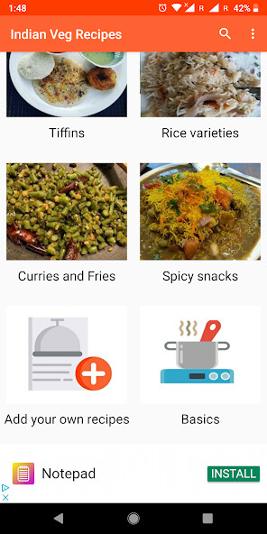 Run android online APK Indian VEG Recipes from MyAndroid or emulate Indian VEG Recipes using MyAndroid