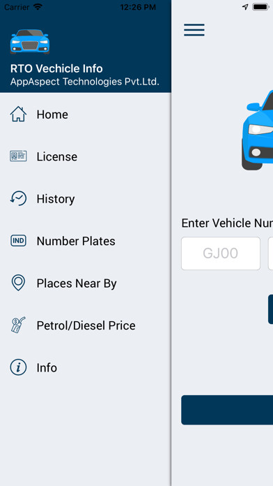 Emulate iPhone app Indian Vehicle Info - RTO Plus using MyAndroid Emulate iPhone app Indian Vehicle Info - RTO Plus using MyAndroid