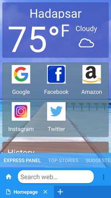 Emulate Android APK Indian Web Browser Pro