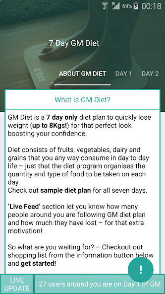 Run android online APK Indian weight loss GM Diet  BMI Check from MyAndroid or emulate Indian weight loss GM Diet  BMI Check using MyAndroid