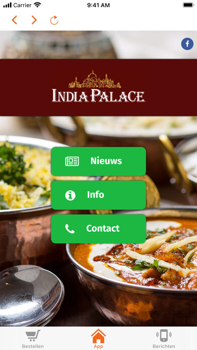 Emulate iPhone app India Palace Haarlem using MyAndroid Emulate iPhone app India Palace Haarlem using MyAndroid