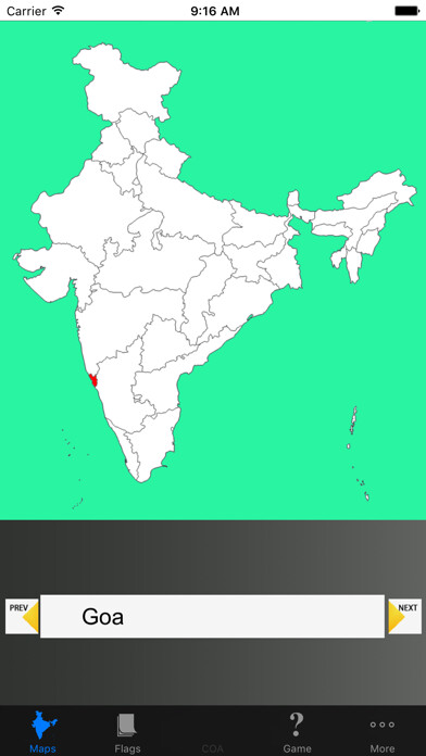 Emulate iPhone app India State Maps and Info using MyAndroid Emulate iPhone app India State Maps and Info using MyAndroid